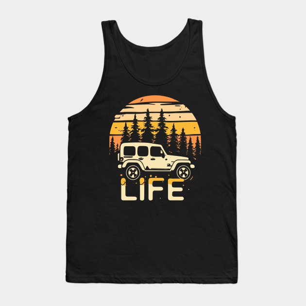 Urban jeep girl Tank Top by Jhontee